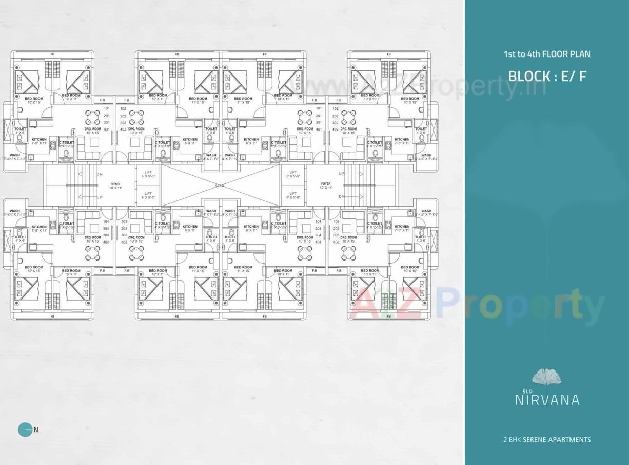 Layout of real estate project Sld Nirvana located at Zadeshwar, Bharuch, Gujarat