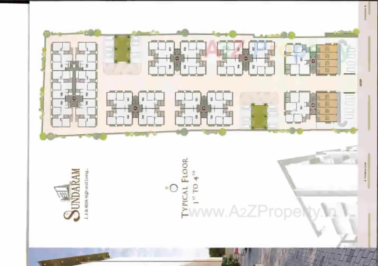 Layout of real estate project Sundaram Residency located at Bholav, Bharuch, Gujarat