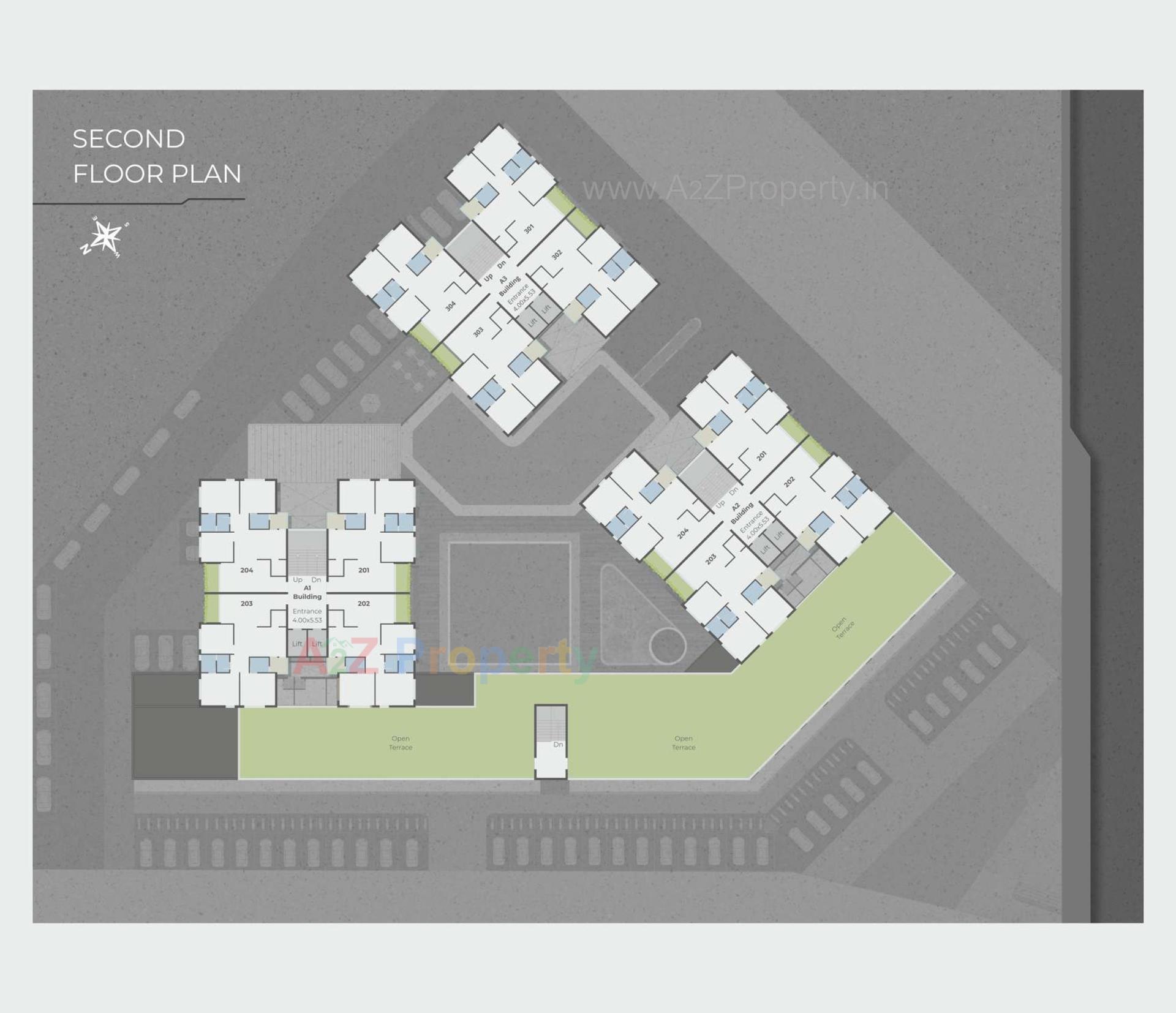 Layout of real estate project The Maple Skydeck located at Tavra, Bharuch, Gujarat