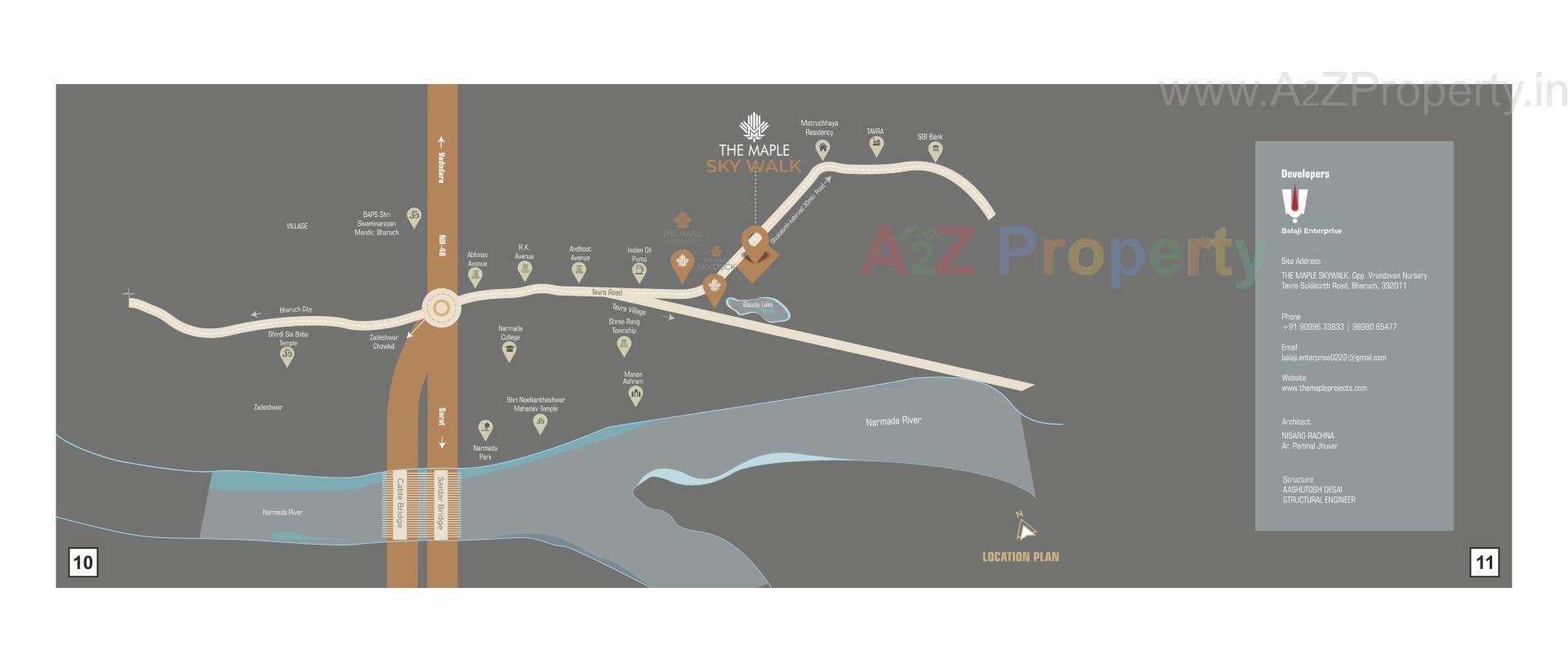  of real estate project The Maple Skywalk located at Tavra, Bharuch, Gujarat