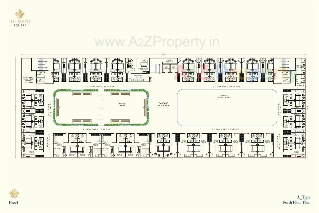Layout of real estate project The Maple Square located at Bharuch, Bharuch, Gujarat
