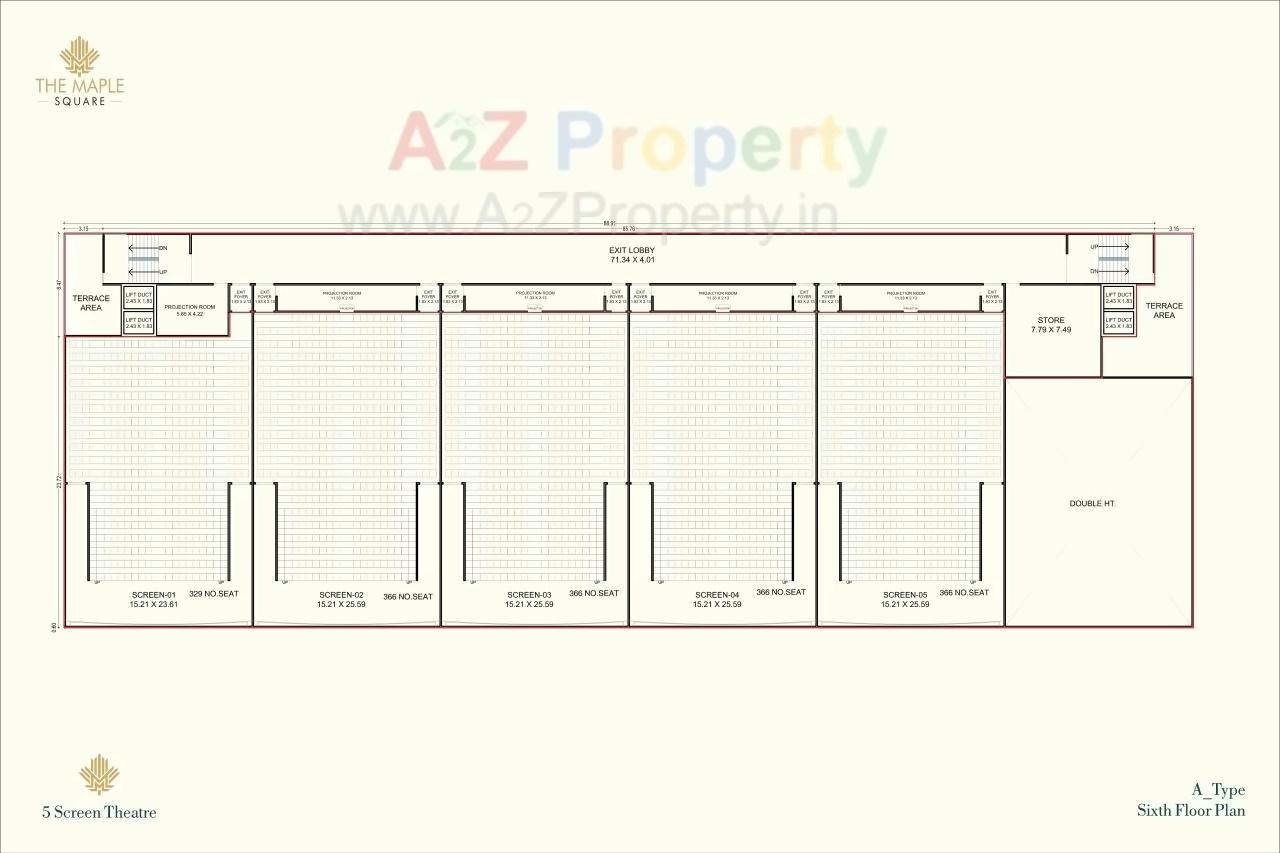 Layout of real estate project The Maple Square located at Bharuch, Bharuch, Gujarat