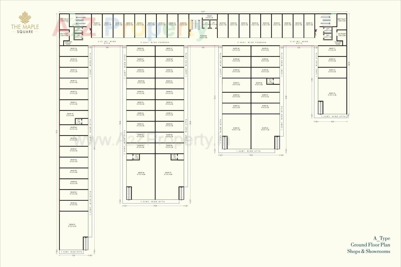 Layout of real estate project The Maple Square located at Bharuch, Bharuch, Gujarat