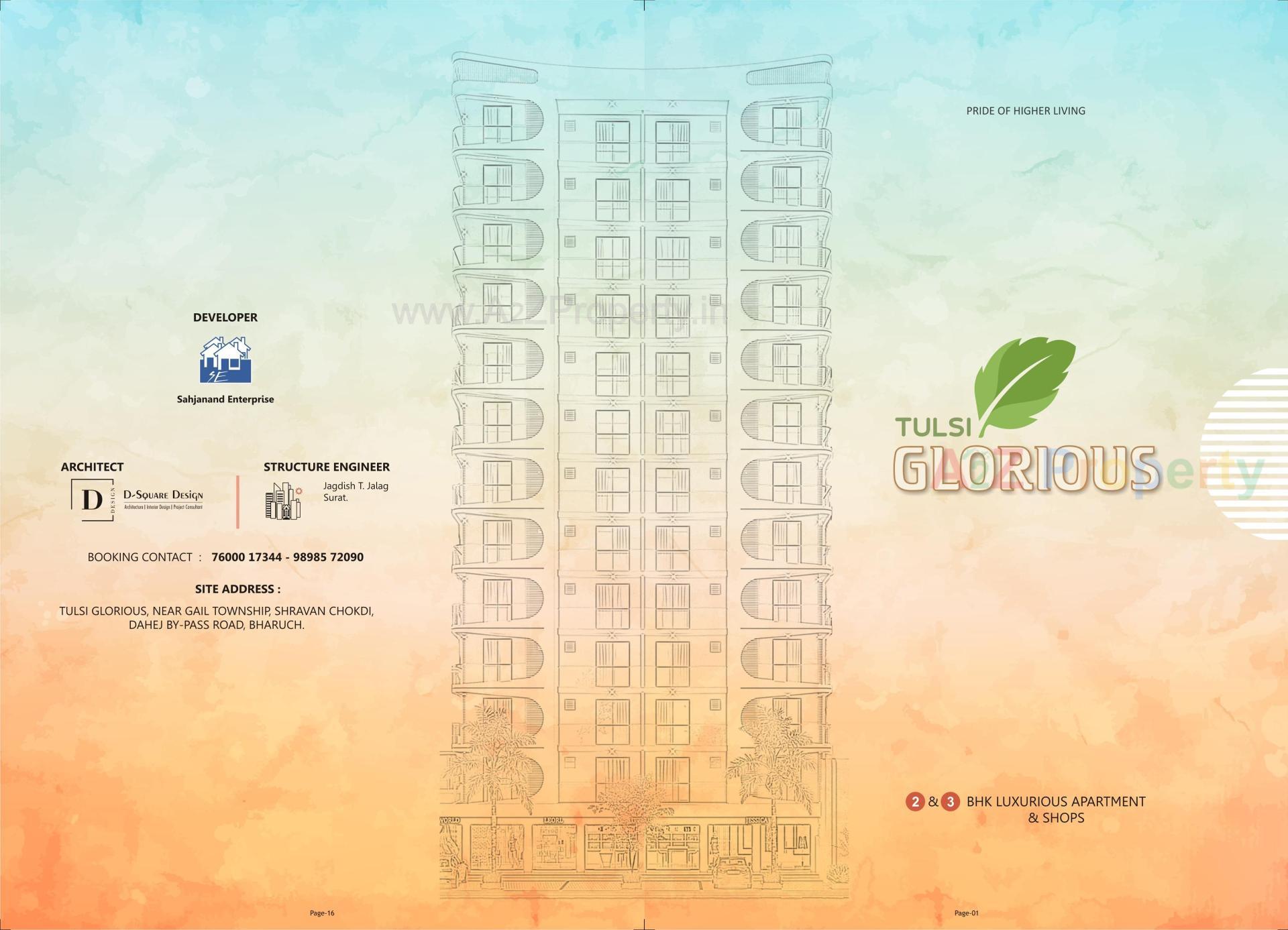  of real estate project Tulsi Glorious located at Nandelav, Bharuch, Gujarat