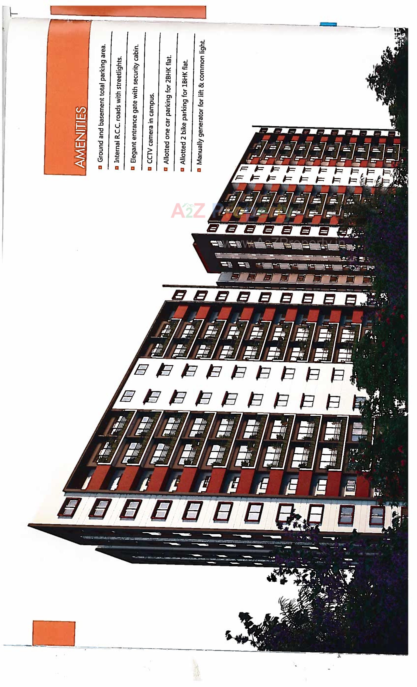 3D Elevation of real estate project Tulsi Homes located at Umaraj, Bharuch, Gujarat