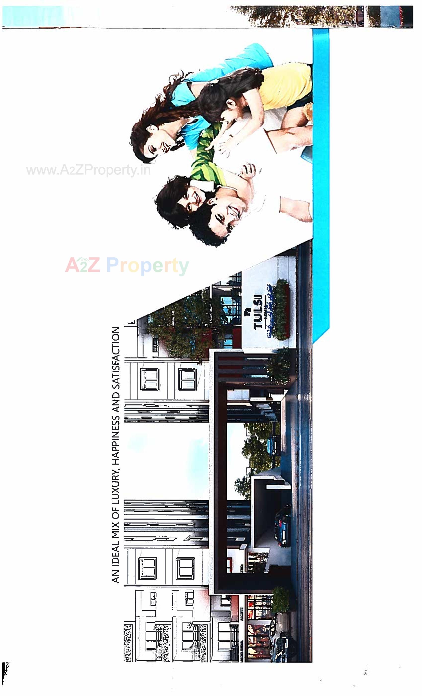 Layout of real estate project Tulsi Homes located at Umaraj, Bharuch, Gujarat