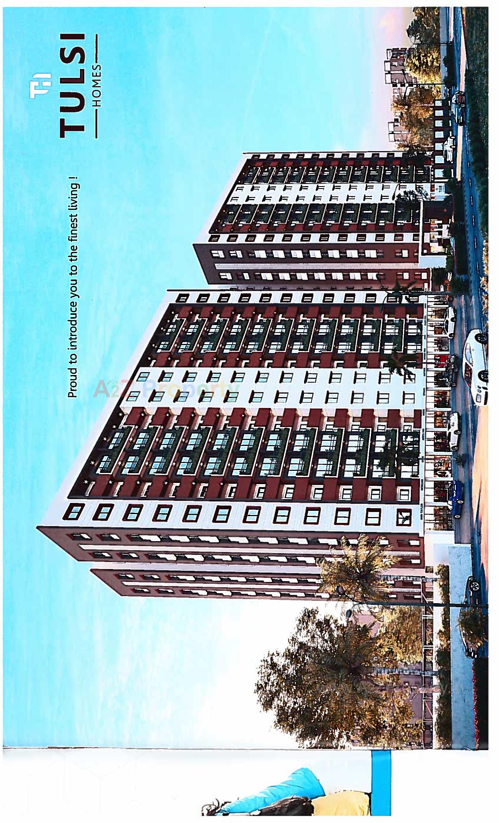 3D Elevation of real estate project Tulsi Homes located at Umaraj, Bharuch, Gujarat