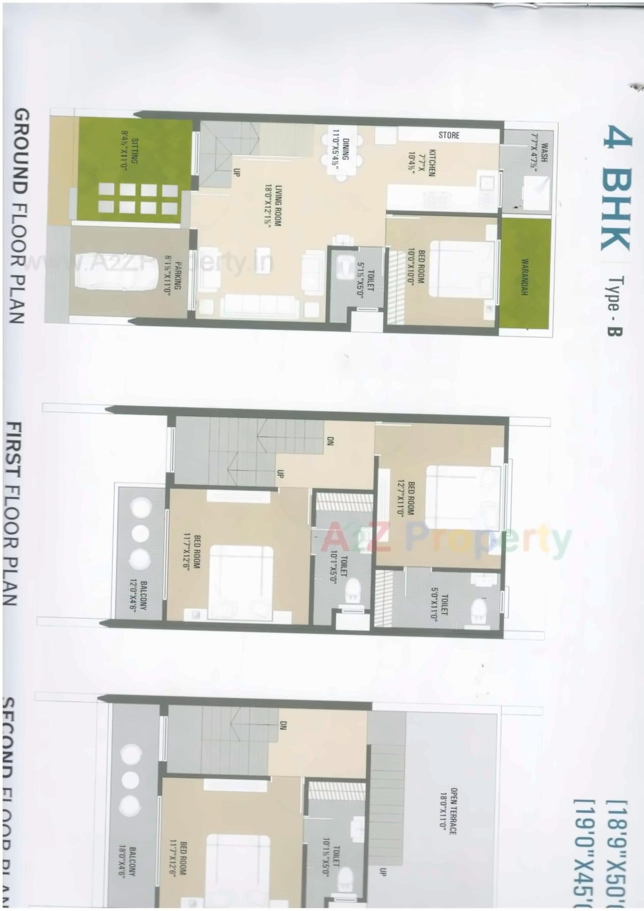 Layout of real estate project Tulsi Villa / Square located at Ankleshwar, Bharuch, Gujarat