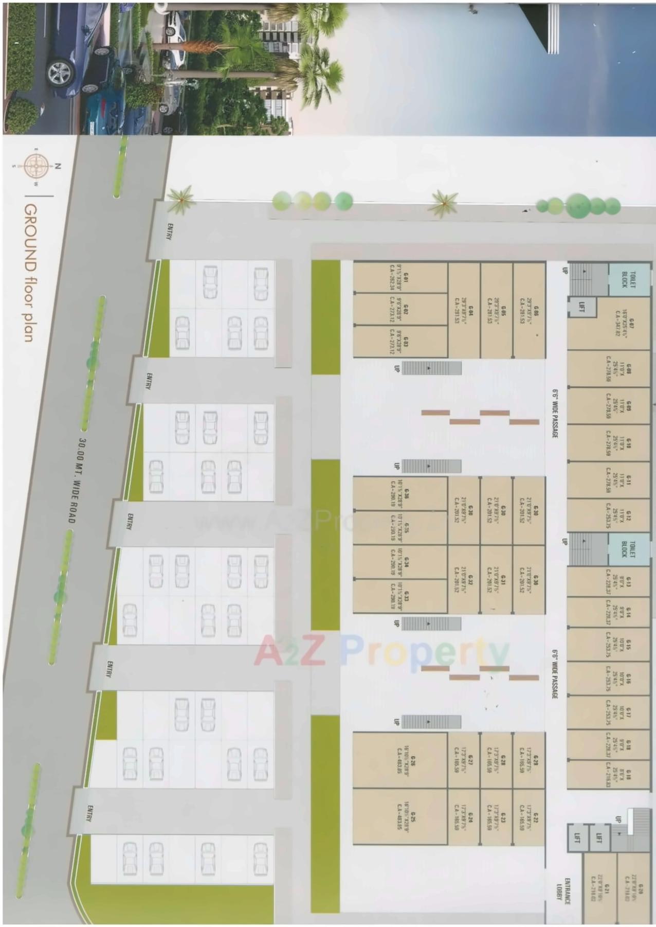 Layout of real estate project Tulsi Villa / Square located at Ankleshwar, Bharuch, Gujarat