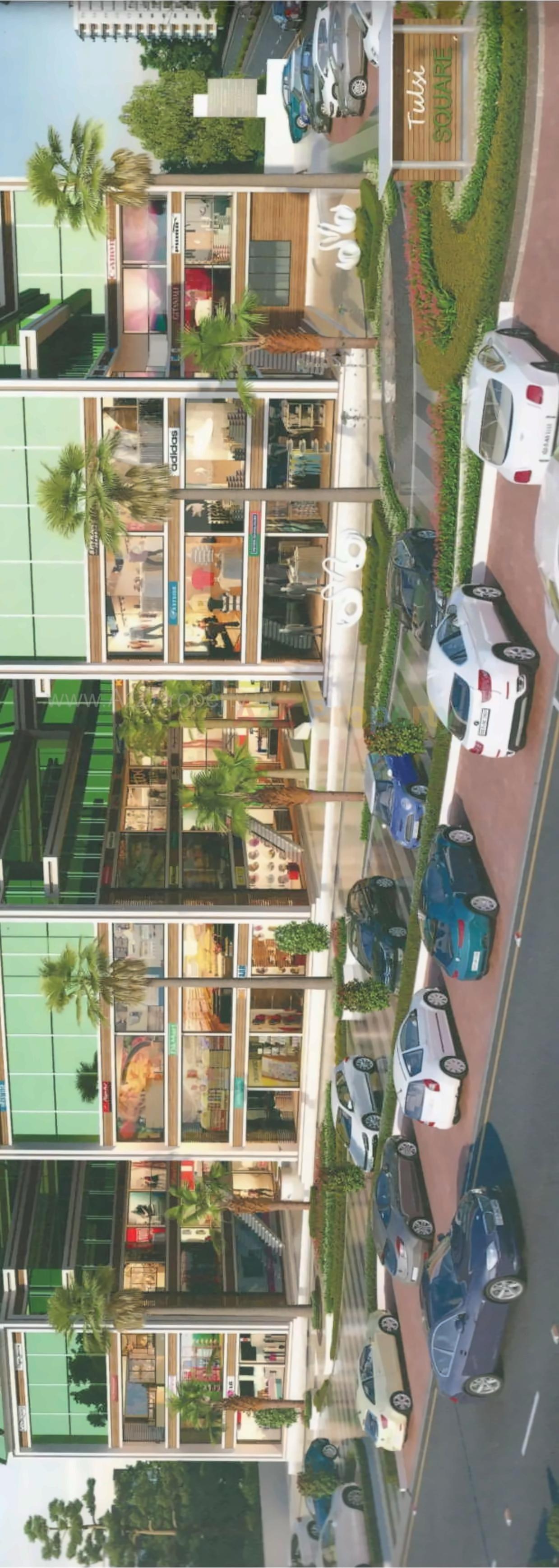 3D Elevation of real estate project Tulsi Villa / Square located at Ankleshwar, Bharuch, Gujarat