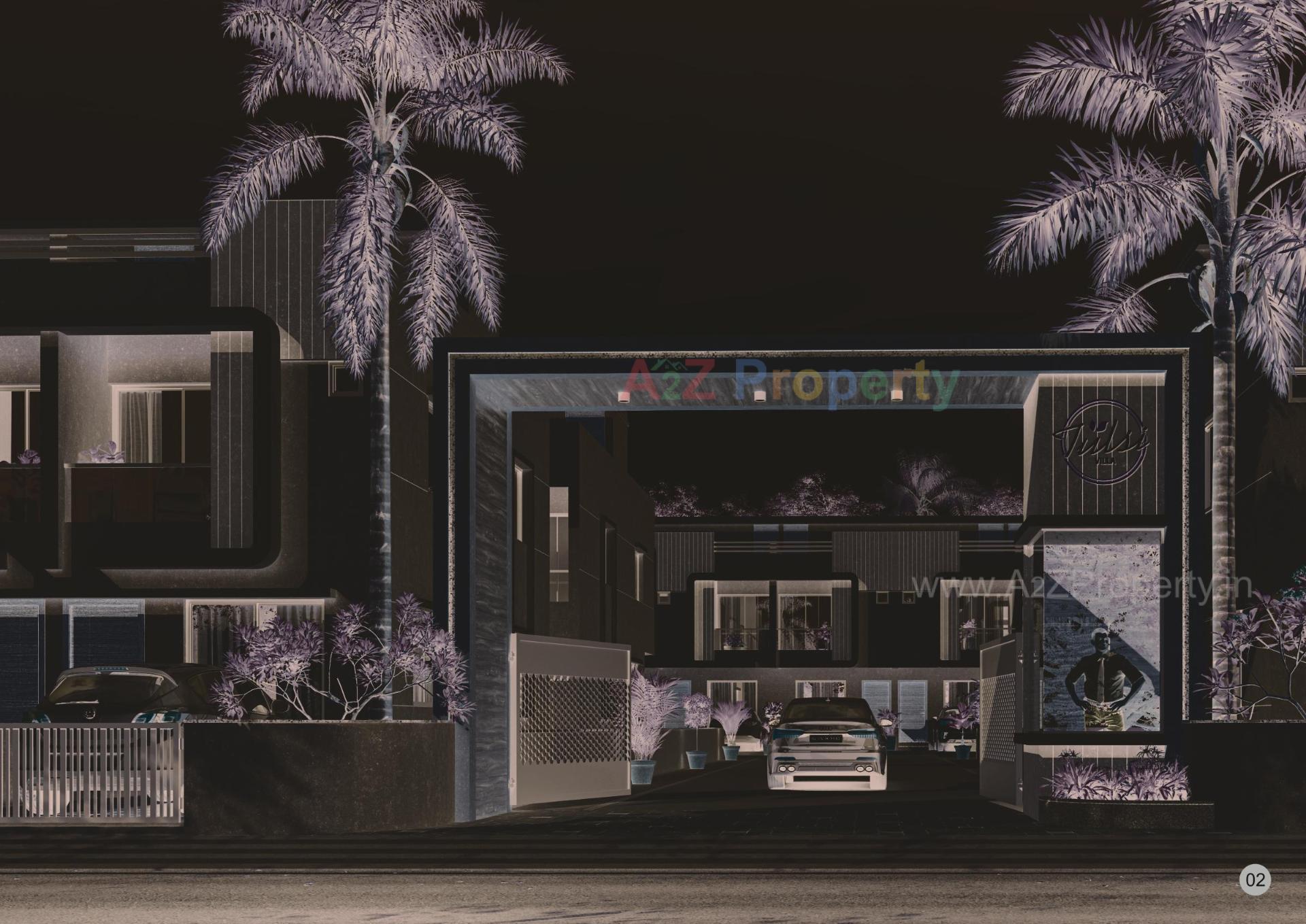 3D Elevation of real estate project Tulsi Villa located at Umraj, Bharuch, Gujarat