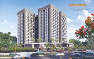 Elevation of real estate project Twin Towers located at Tavra, Bharuch, Gujarat