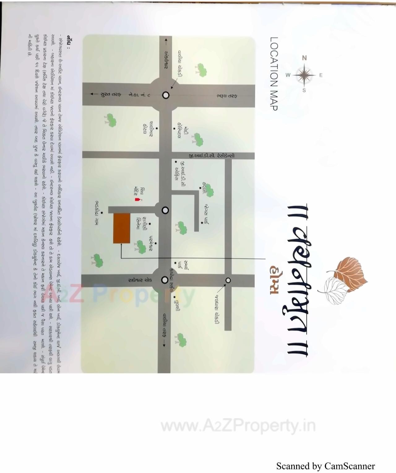 Layout of real estate project Vachanamrut Homes located at Bhadkodara, Bharuch, Gujarat