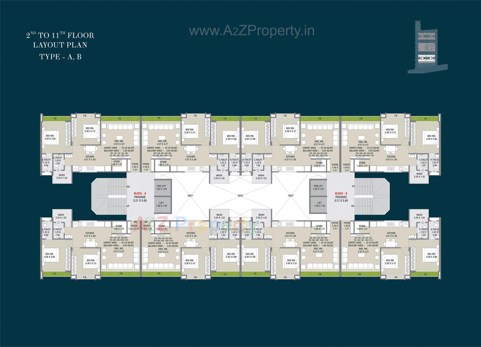 Layout of real estate project Venezia Sky located at Tavra, Bharuch, Gujarat