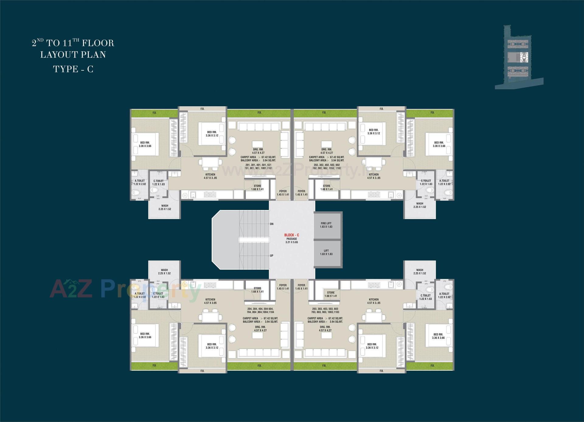 Layout of real estate project Venezia Sky located at Tavra, Bharuch, Gujarat