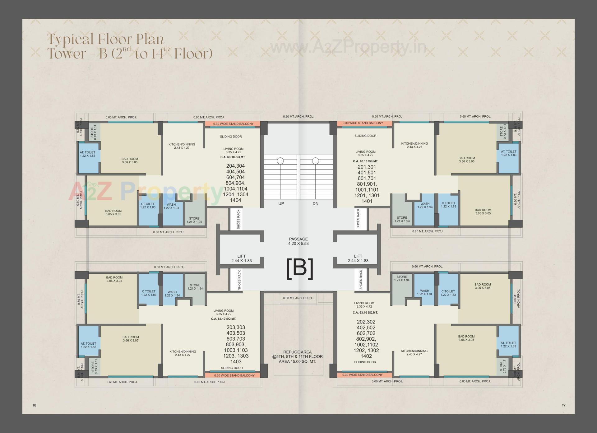 Layout of real estate project Venezia Vista located at Zadeshwar, Bharuch, Gujarat