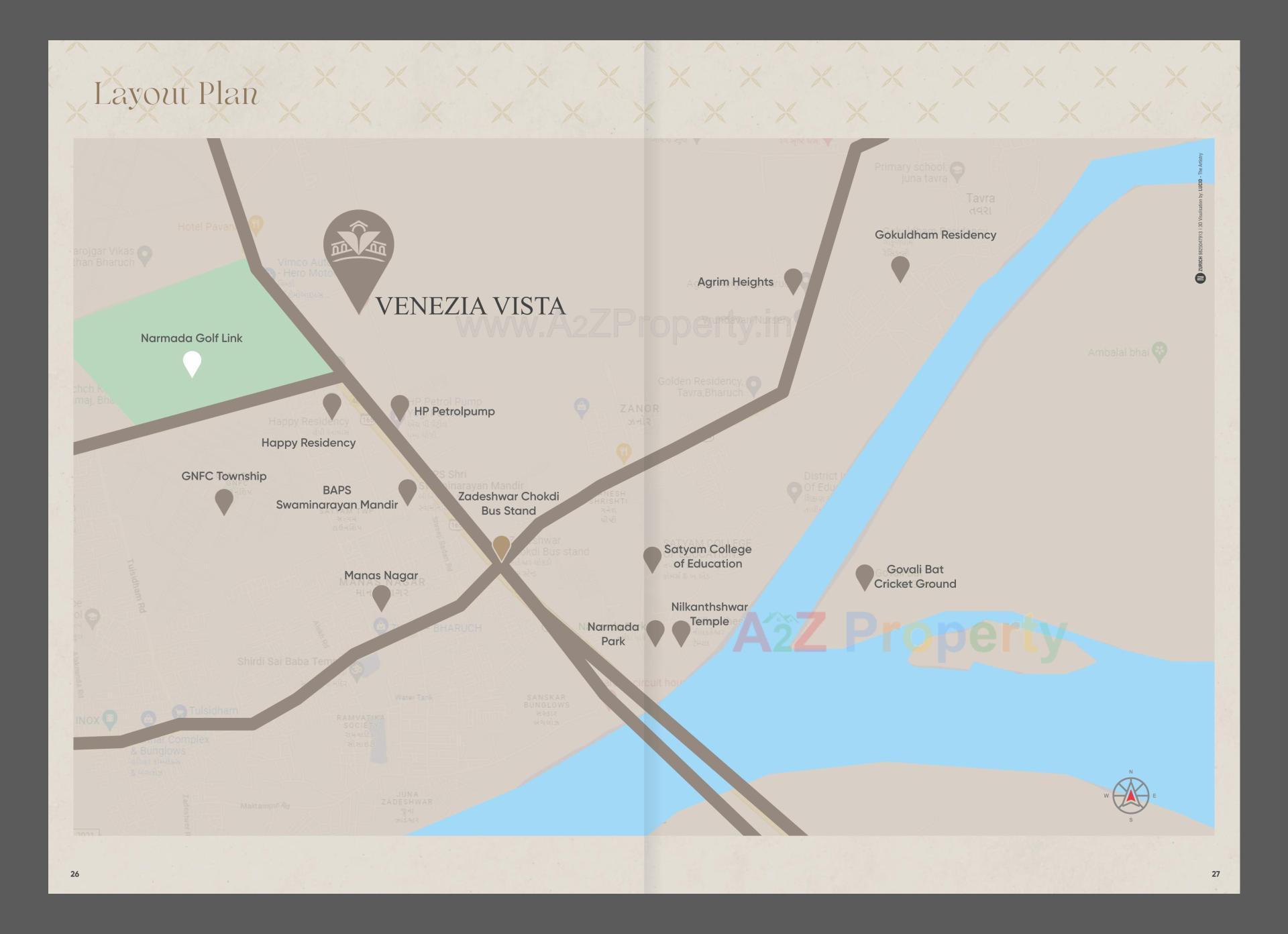  of real estate project Venezia Vista located at Zadeshwar, Bharuch, Gujarat