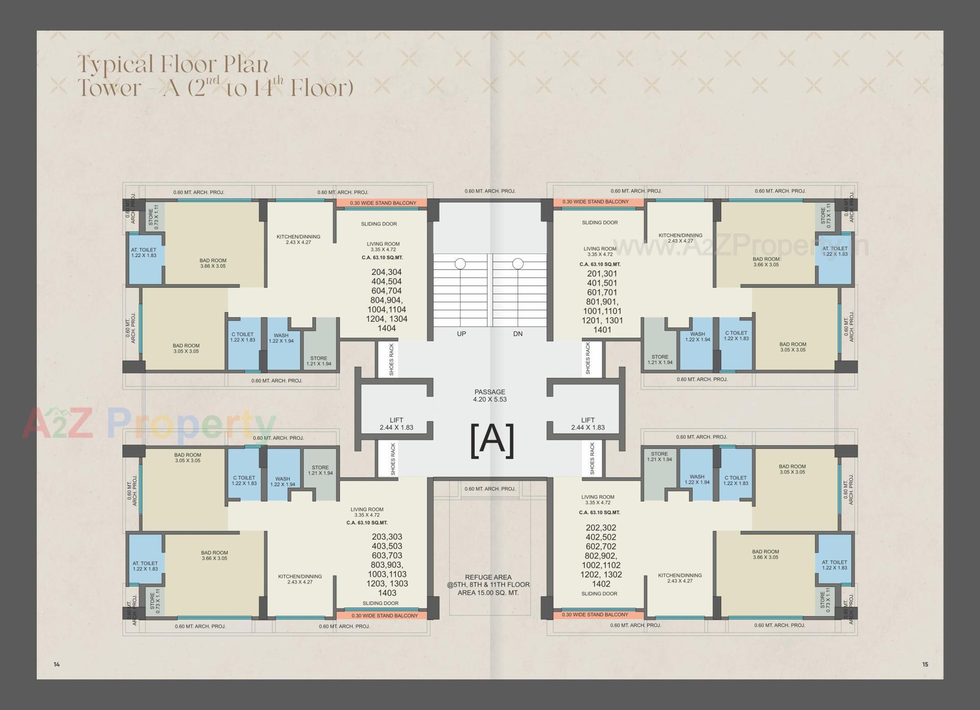 Layout of real estate project Venezia Vista located at Zadeshwar, Bharuch, Gujarat