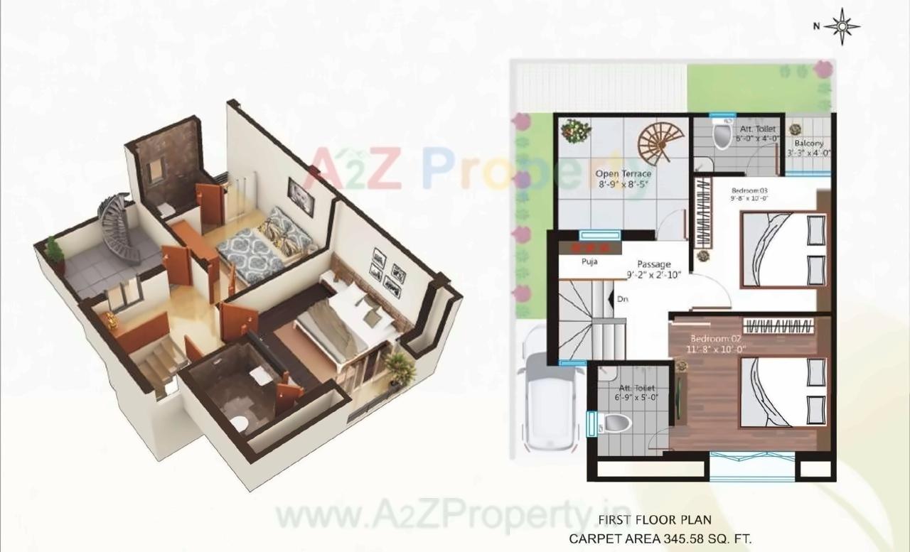 Layout of real estate project Vishvam Green located at Nandelav, Bharuch, Gujarat