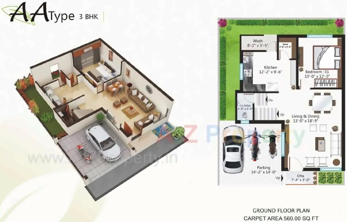 Layout of real estate project Vishvam Green located at Nandelav, Bharuch, Gujarat