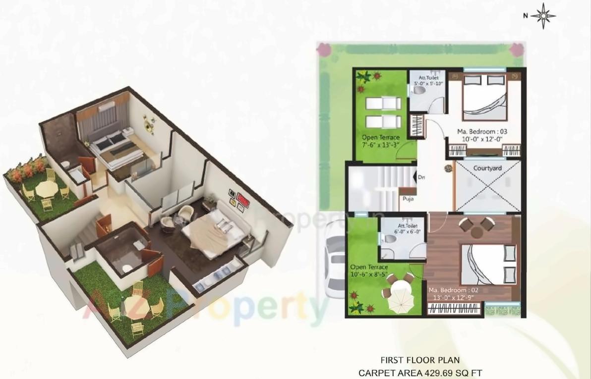 Layout of real estate project Vishvam Green located at Nandelav, Bharuch, Gujarat