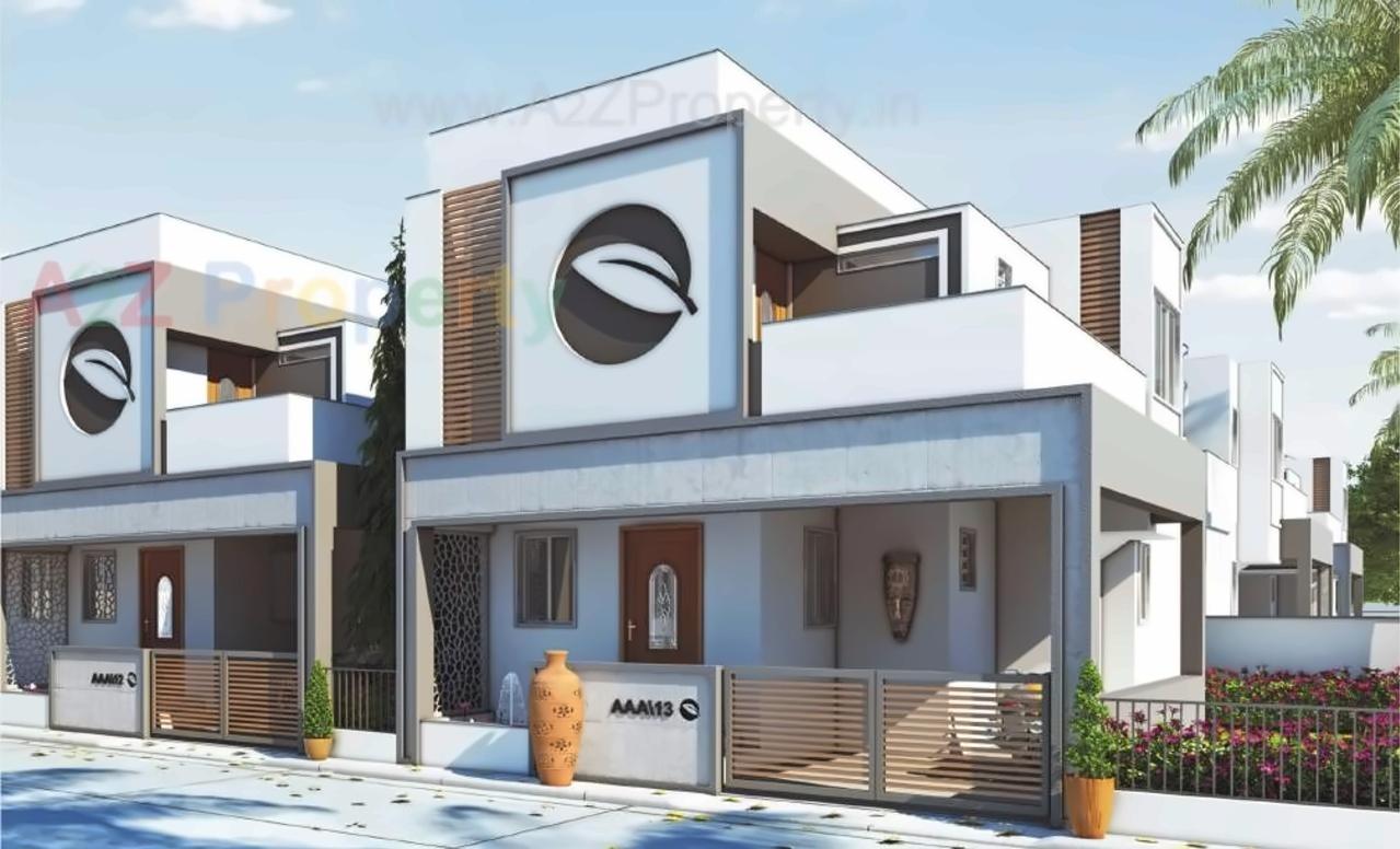 3D Elevation of real estate project Vishvam Green located at Nandelav, Bharuch, Gujarat