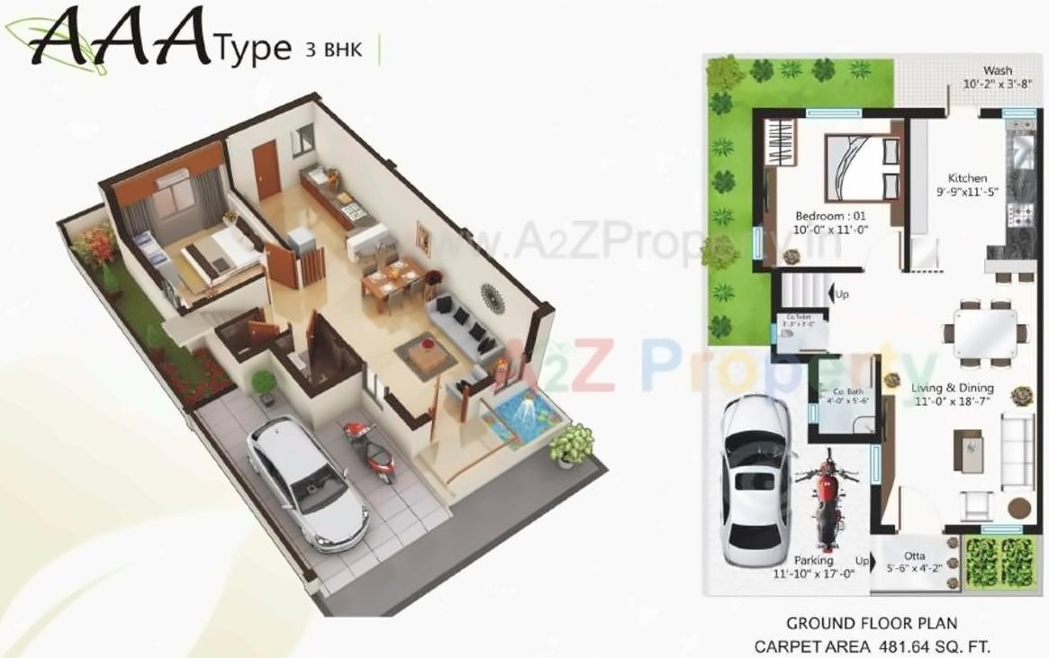 Layout of real estate project Vishvam Green located at Nandelav, Bharuch, Gujarat