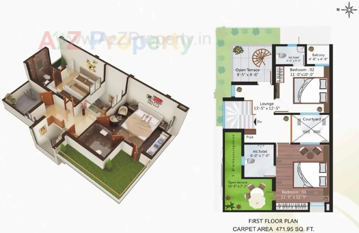 Layout of real estate project Vishvam Green located at Nandelav, Bharuch, Gujarat