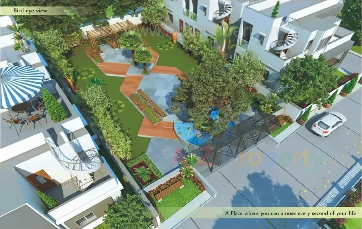 3D Elevation of real estate project Vishvam Green located at Nandelav, Bharuch, Gujarat