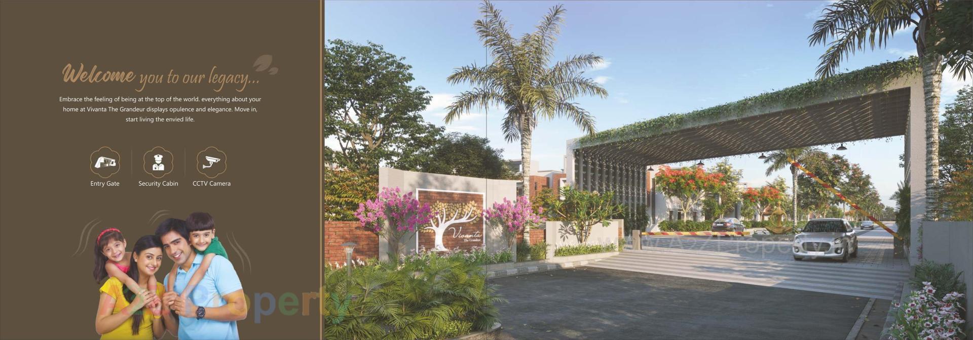 3D Elevation of real estate project Vivanta The Grandeur () located at Bharuch, Bharuch, Gujarat