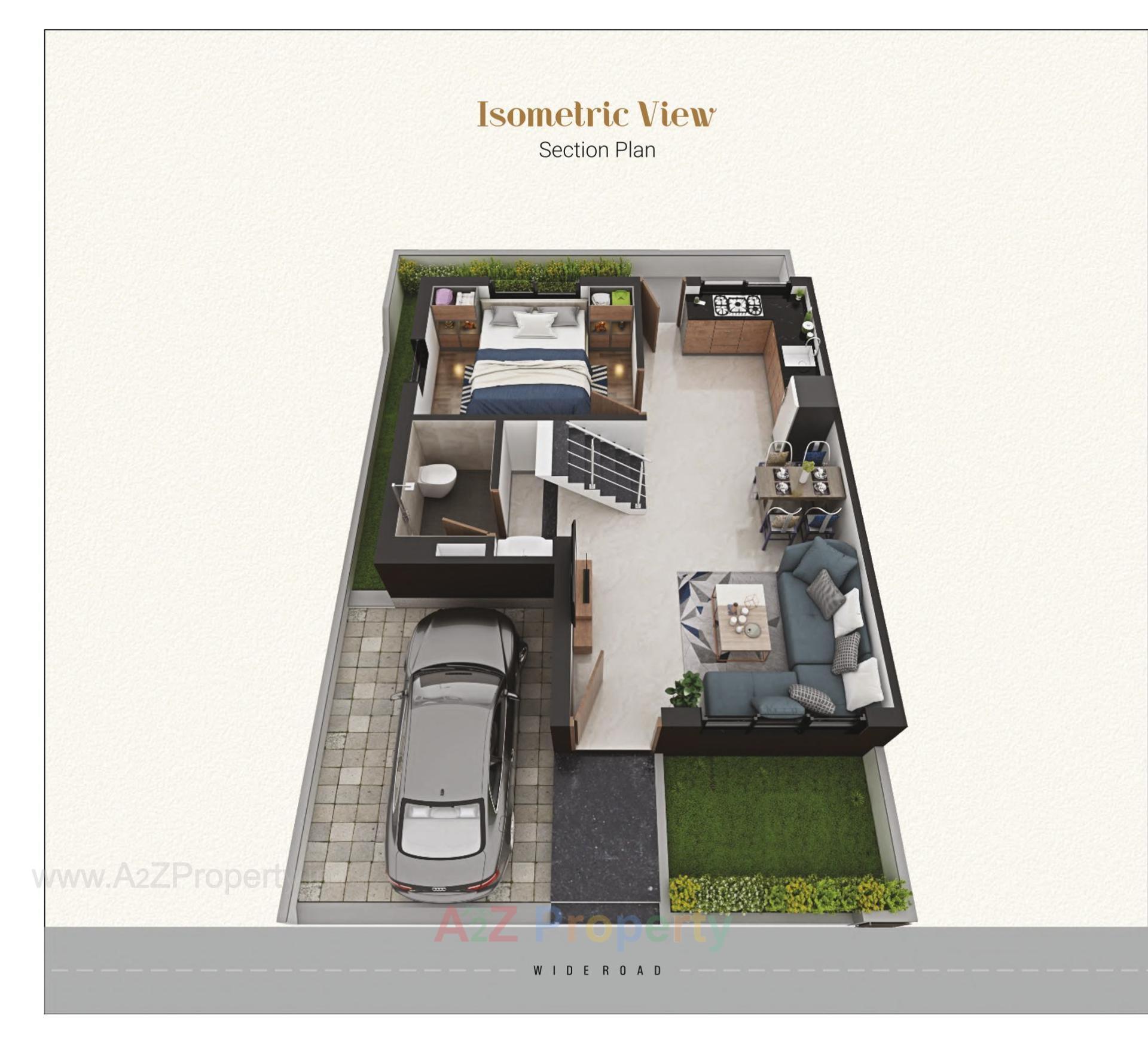 Layout of real estate project Vivanta The Grandeur located at Nandelav, Bharuch, Gujarat