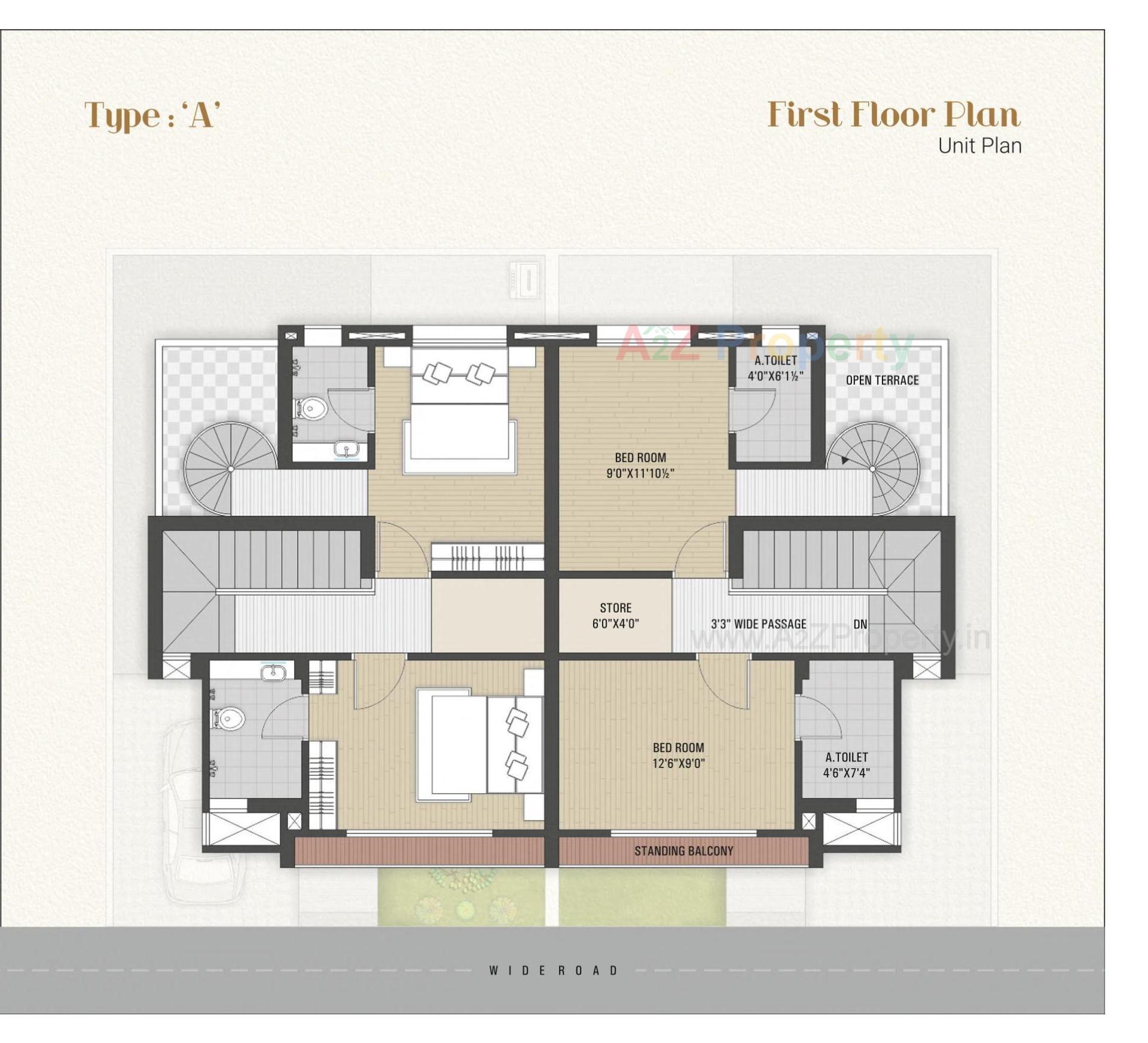 Layout of real estate project Vivanta The Grandeur located at Nandelav, Bharuch, Gujarat