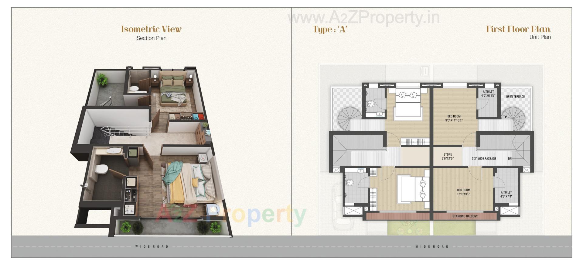 Layout of real estate project Vivanta The Grandeur located at Nandelav, Bharuch, Gujarat