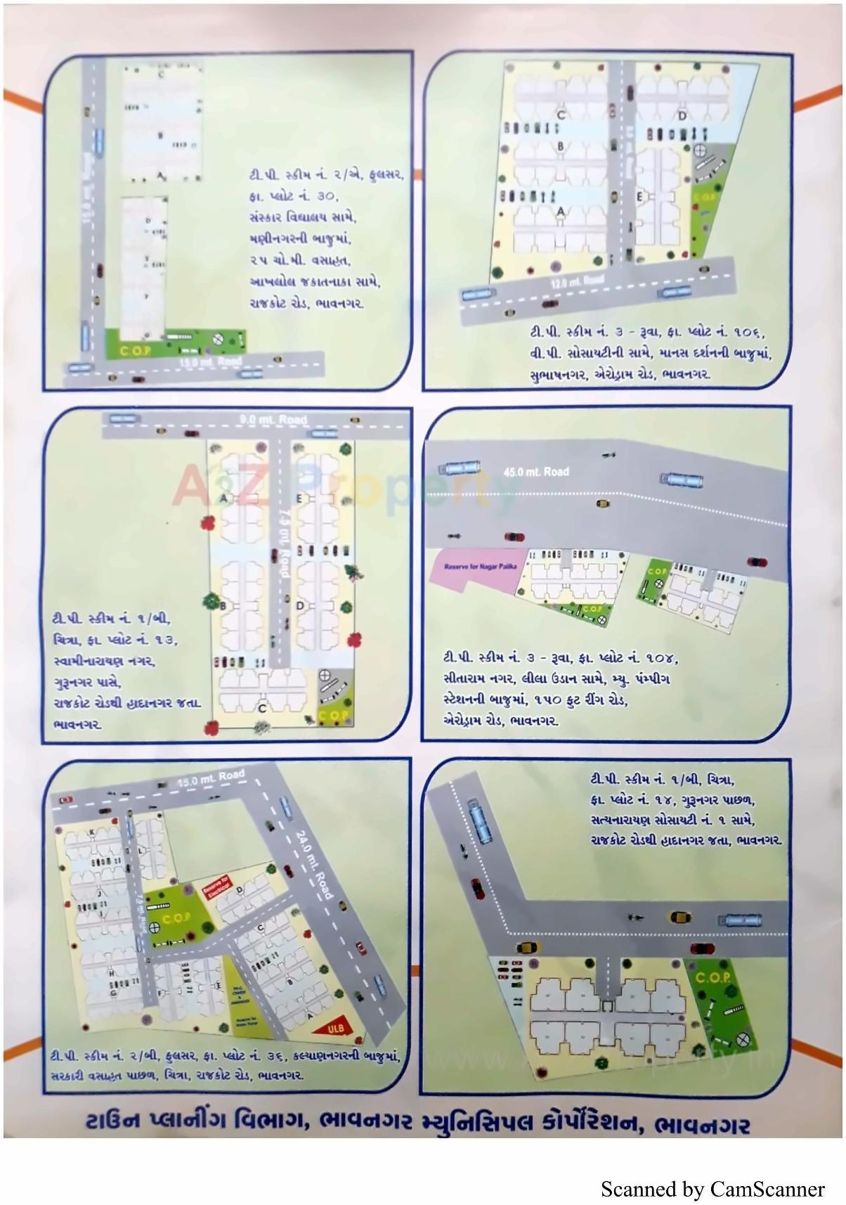 Layout of real estate project 1506 Ews Mmgy Fp 30 located at Fulsar, Bhavnagar, Gujarat