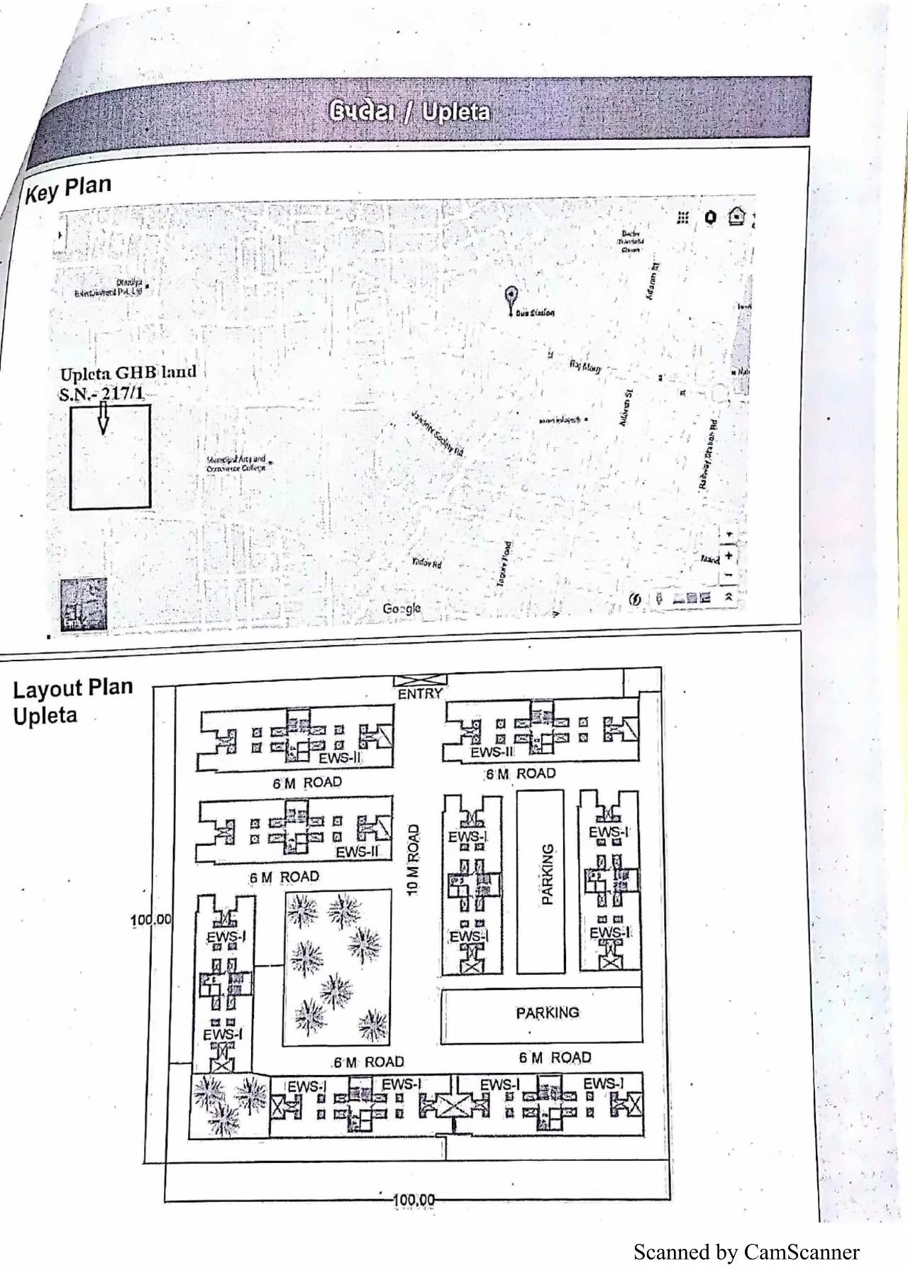 Layout of real estate project 160 Ews +   At Tarsamiya Bhavnagar located at Tarsamiya, Bhavnagar, Gujarat