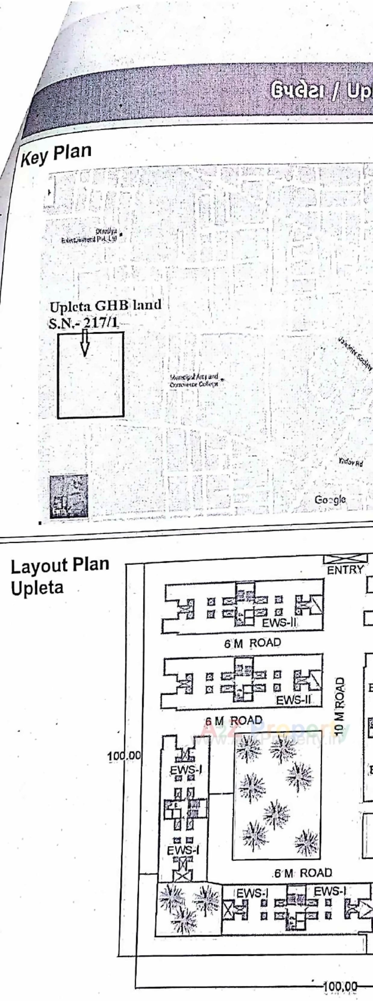 Layout of real estate project 192 Ews At 10b Tarsamiya Bhavnagar located at Tarsamiya, Bhavnagar, Gujarat