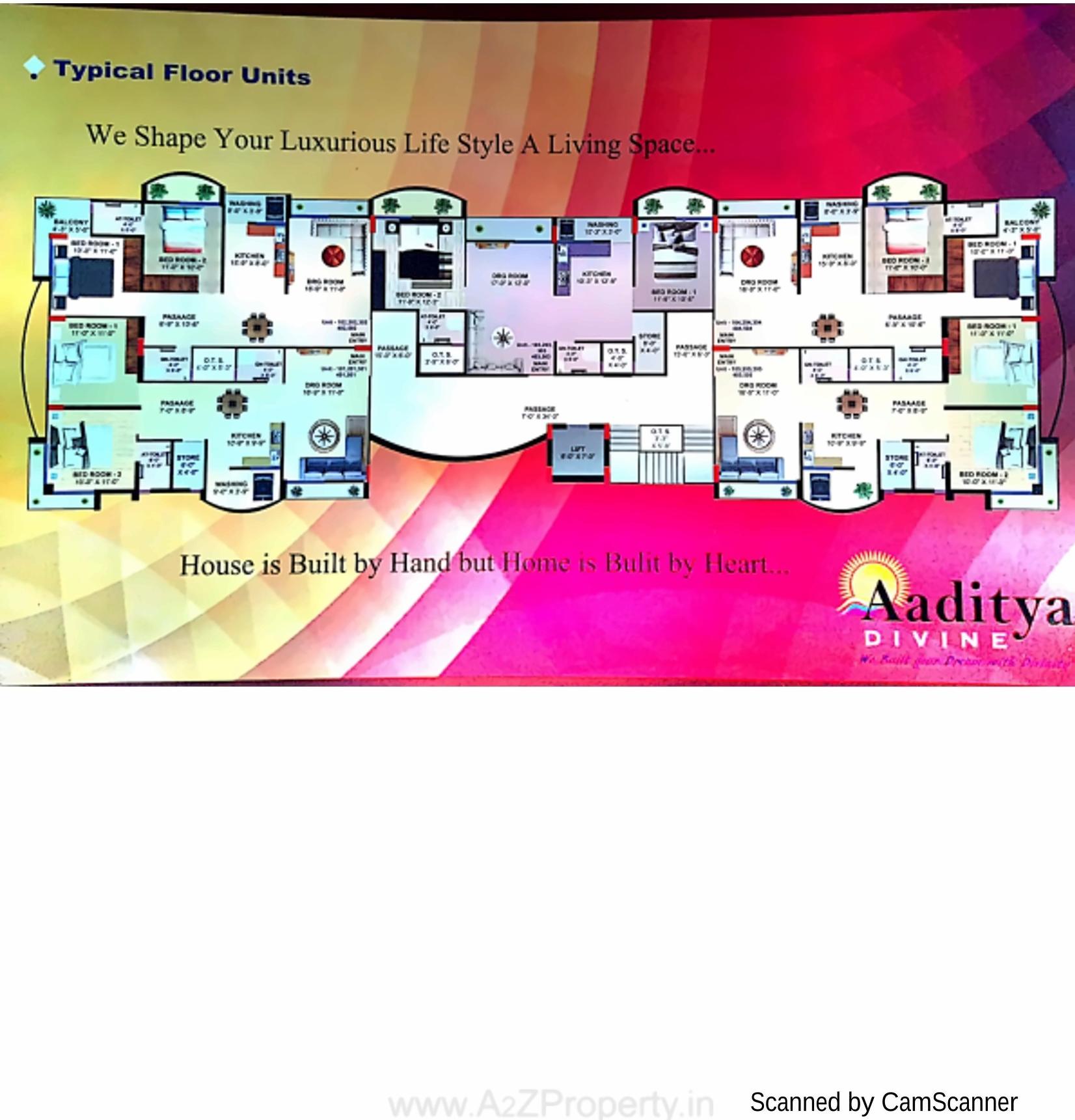Layout of real estate project Aaditya Divine located at Bhavnagar, Bhavnagar, Gujarat