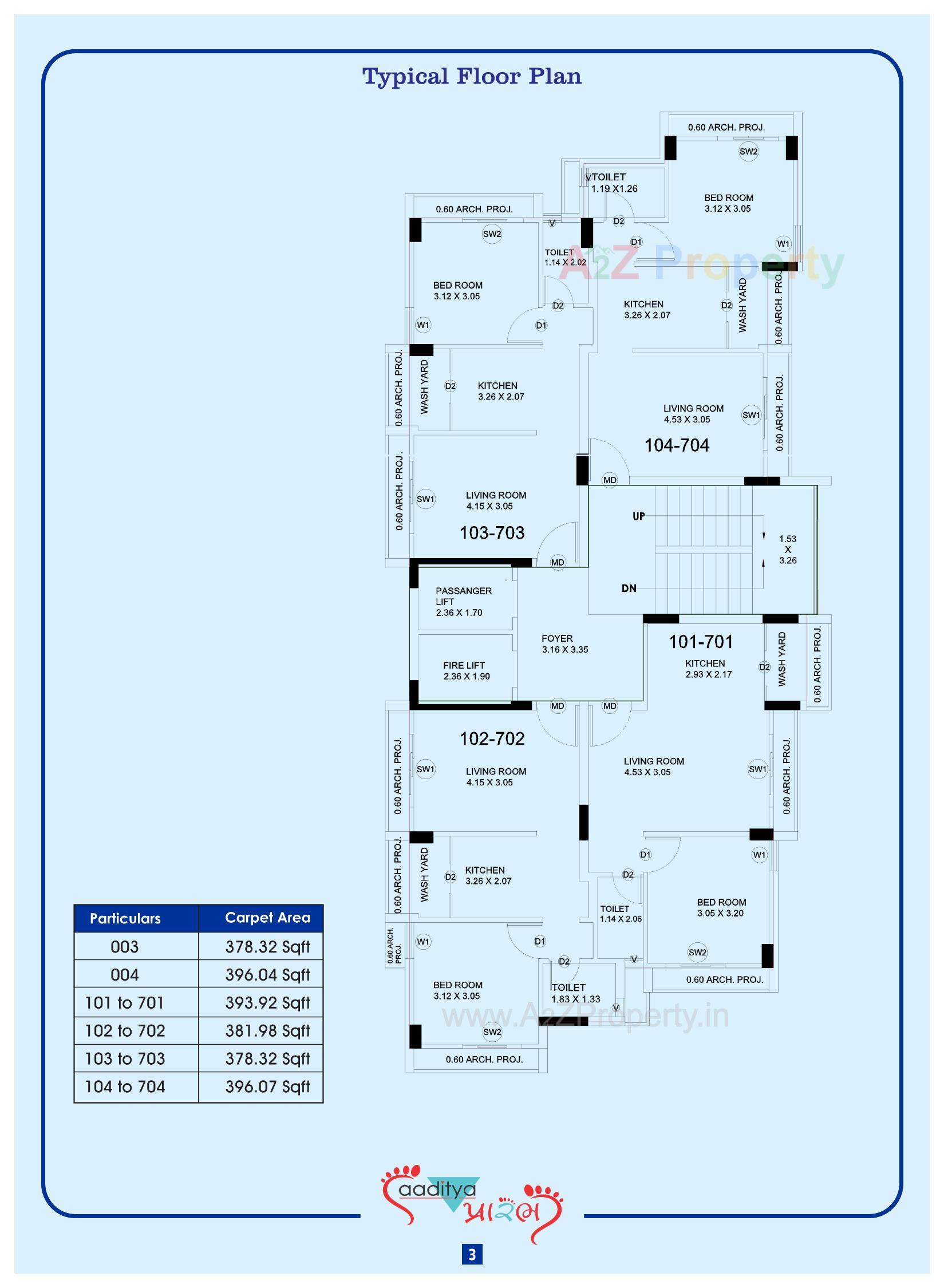 Layout of real estate project Aaditya Prarambh located at Chitra, Bhavnagar, Gujarat