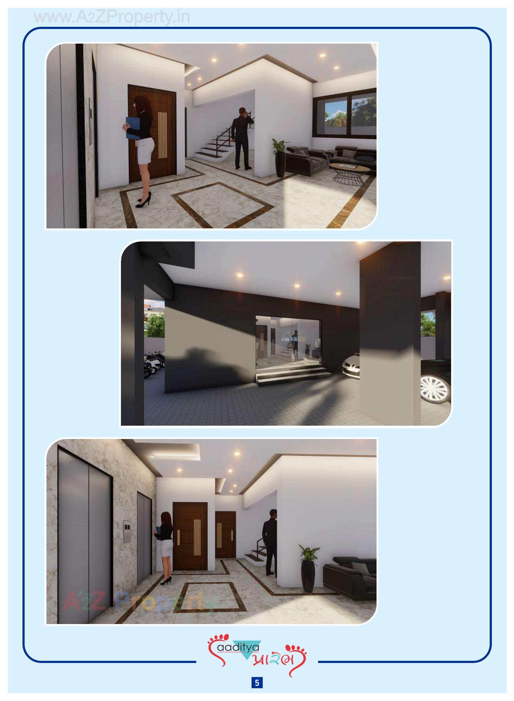 Layout of real estate project Aaditya Prarambh located at Chitra, Bhavnagar, Gujarat