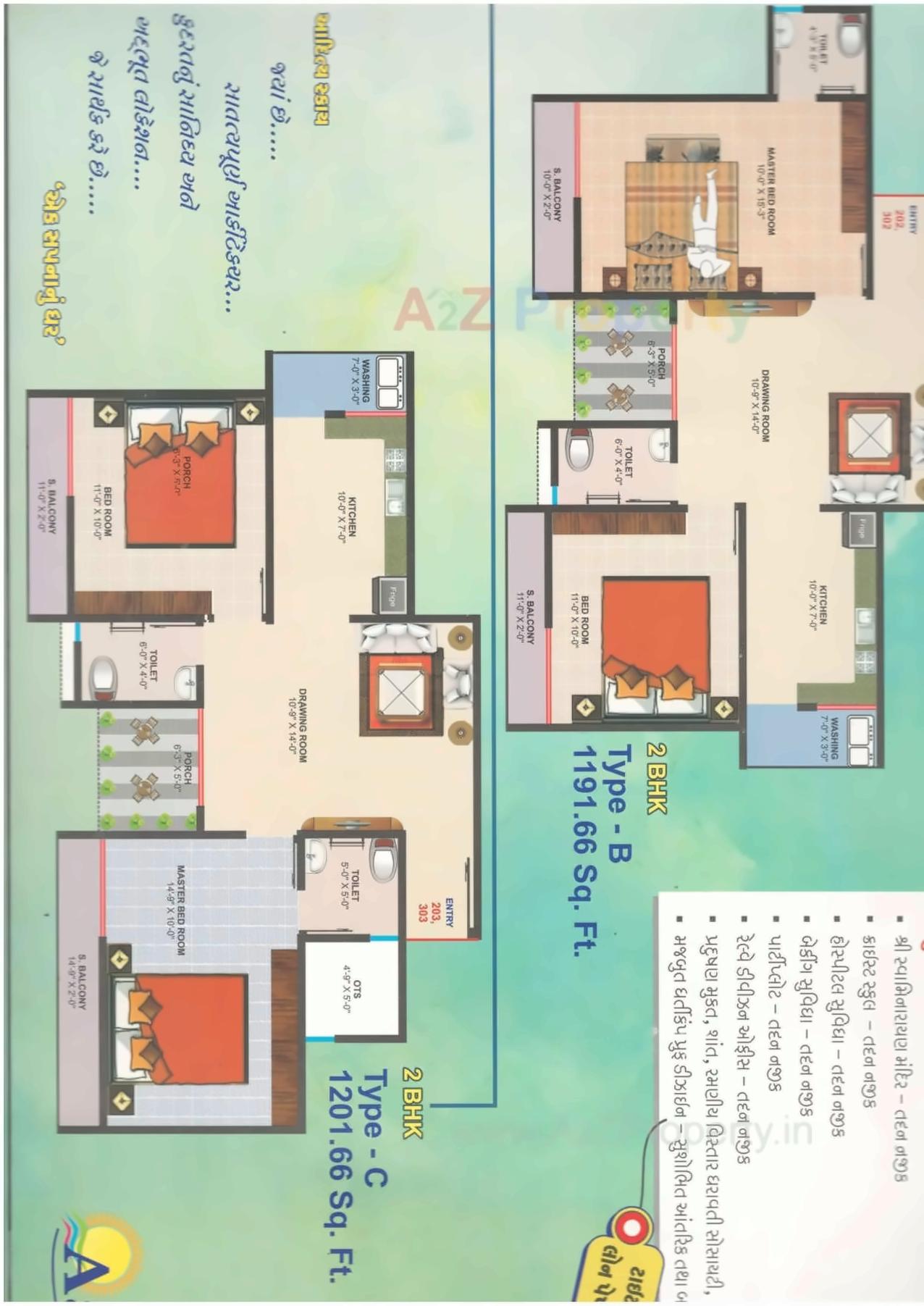 Layout of real estate project Aaditya Sky located at Chitra, Bhavnagar, Gujarat