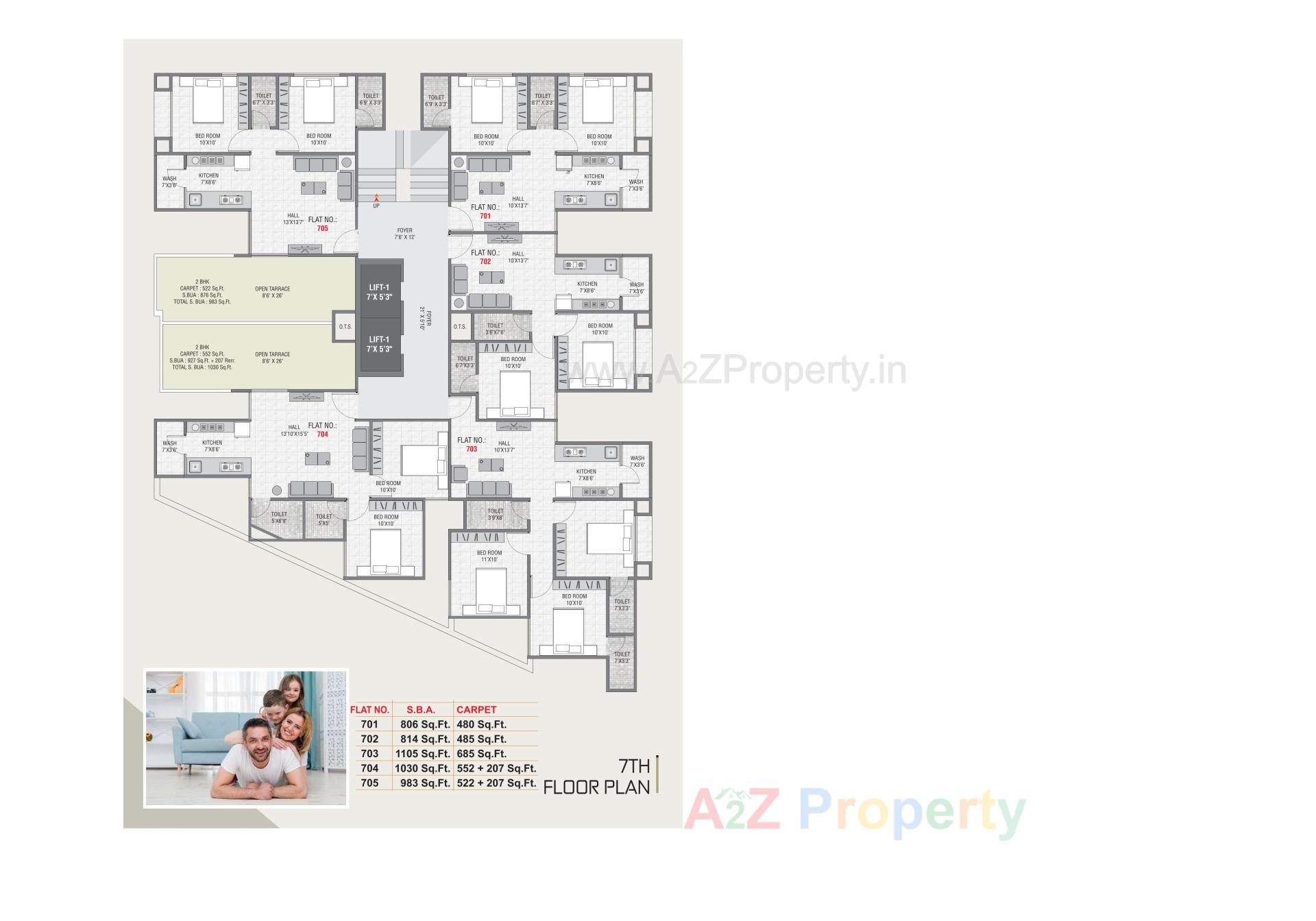 Layout of real estate project Aangi Heights located at Ruva, Bhavnagar, Gujarat