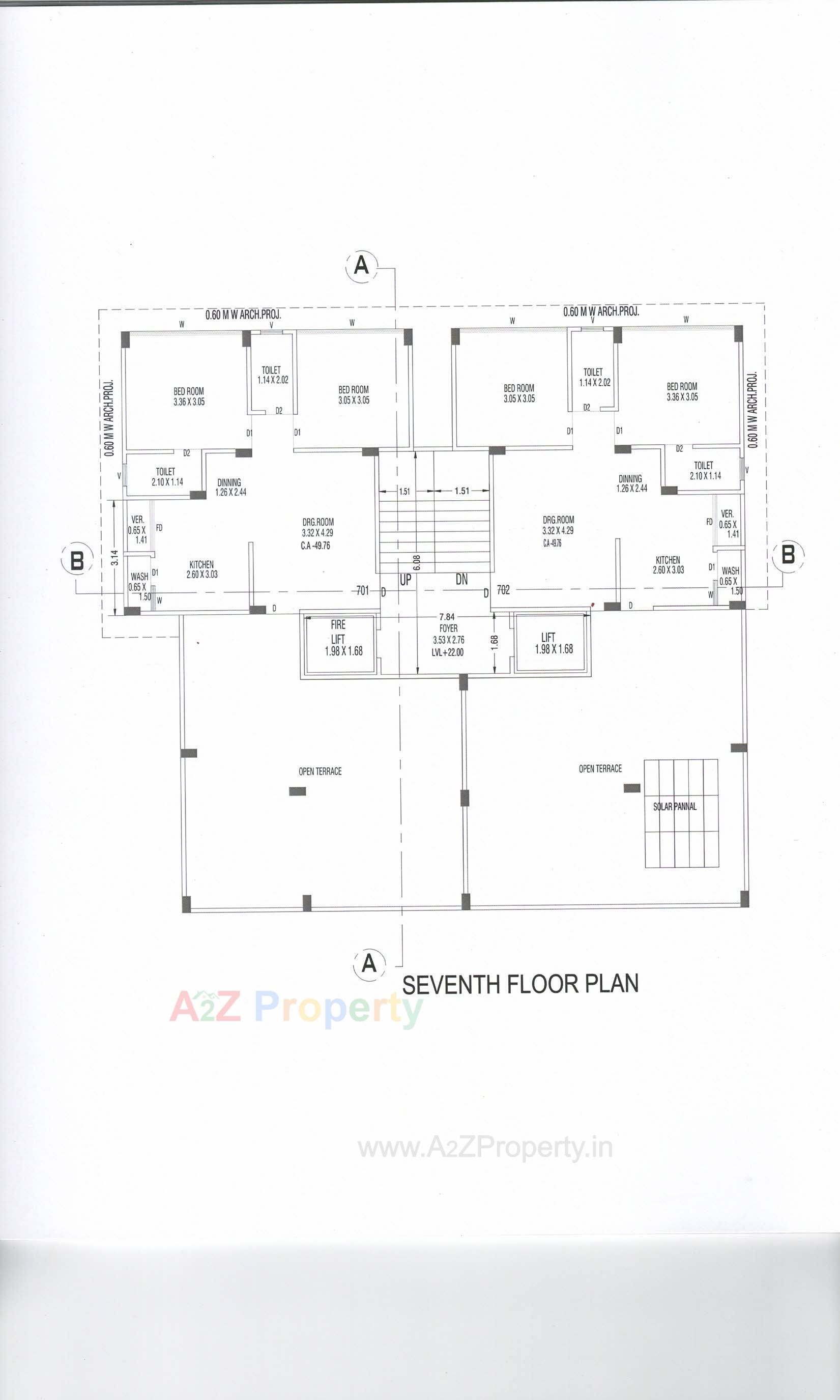 Layout of real estate project Aarya Edge located at Adewada, Bhavnagar, Gujarat