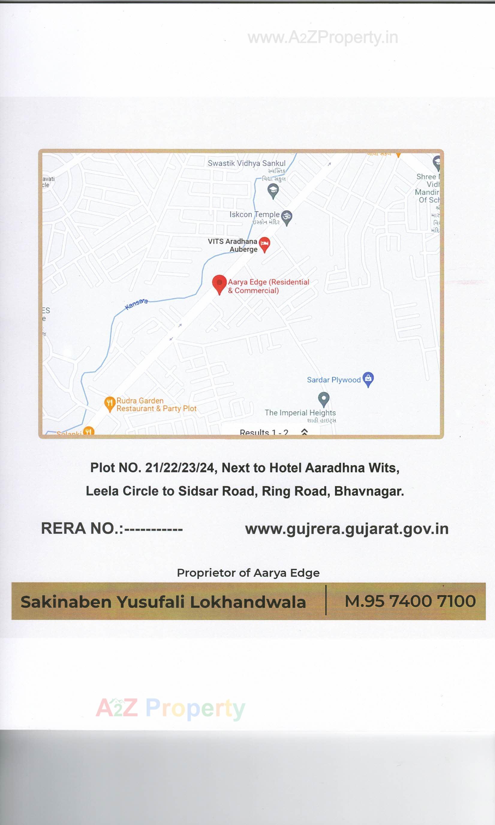  of real estate project Aarya Edge located at Adewada, Bhavnagar, Gujarat
