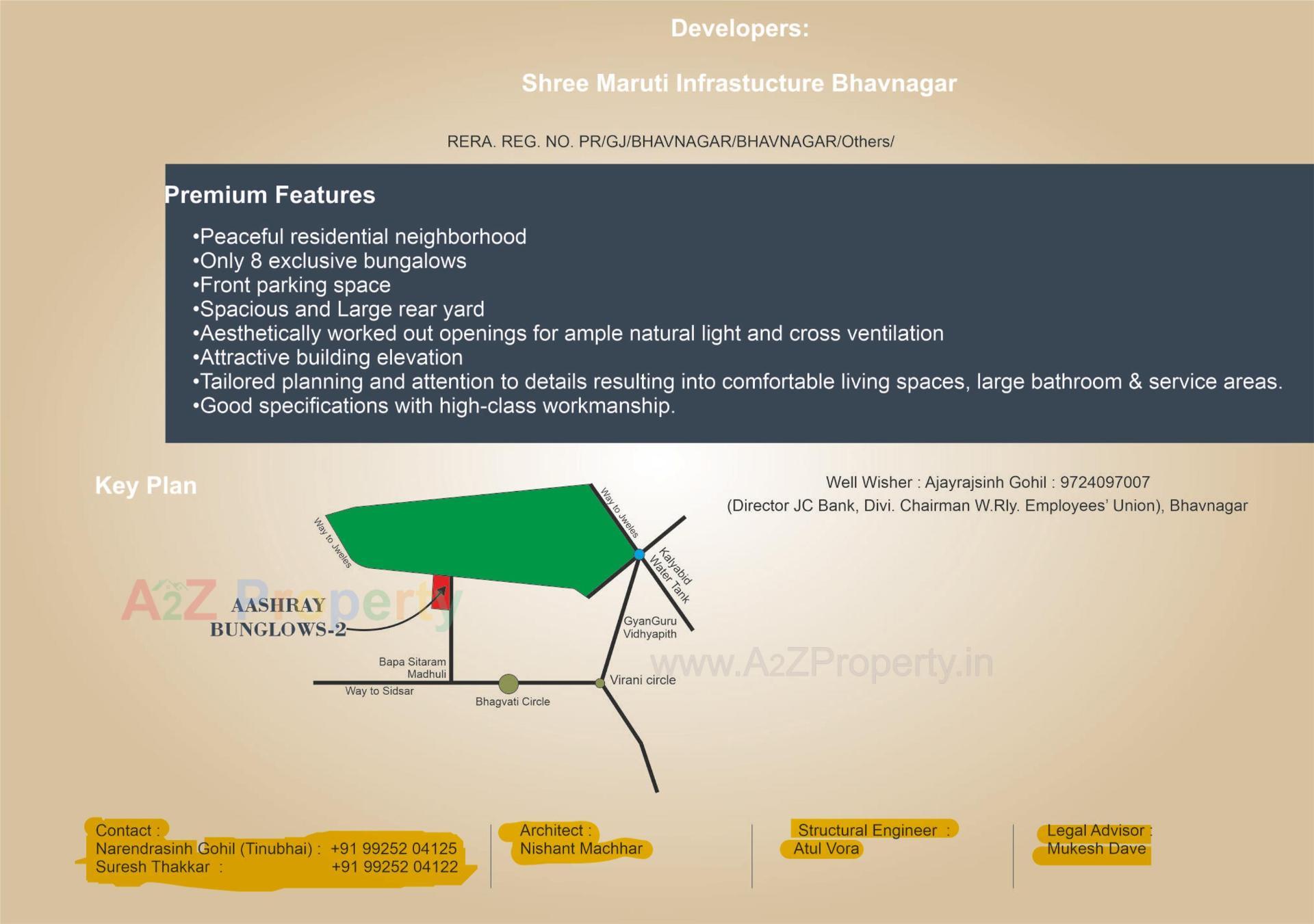  of real estate project Aashray Bungalows located at Vadva, Bhavnagar, Gujarat