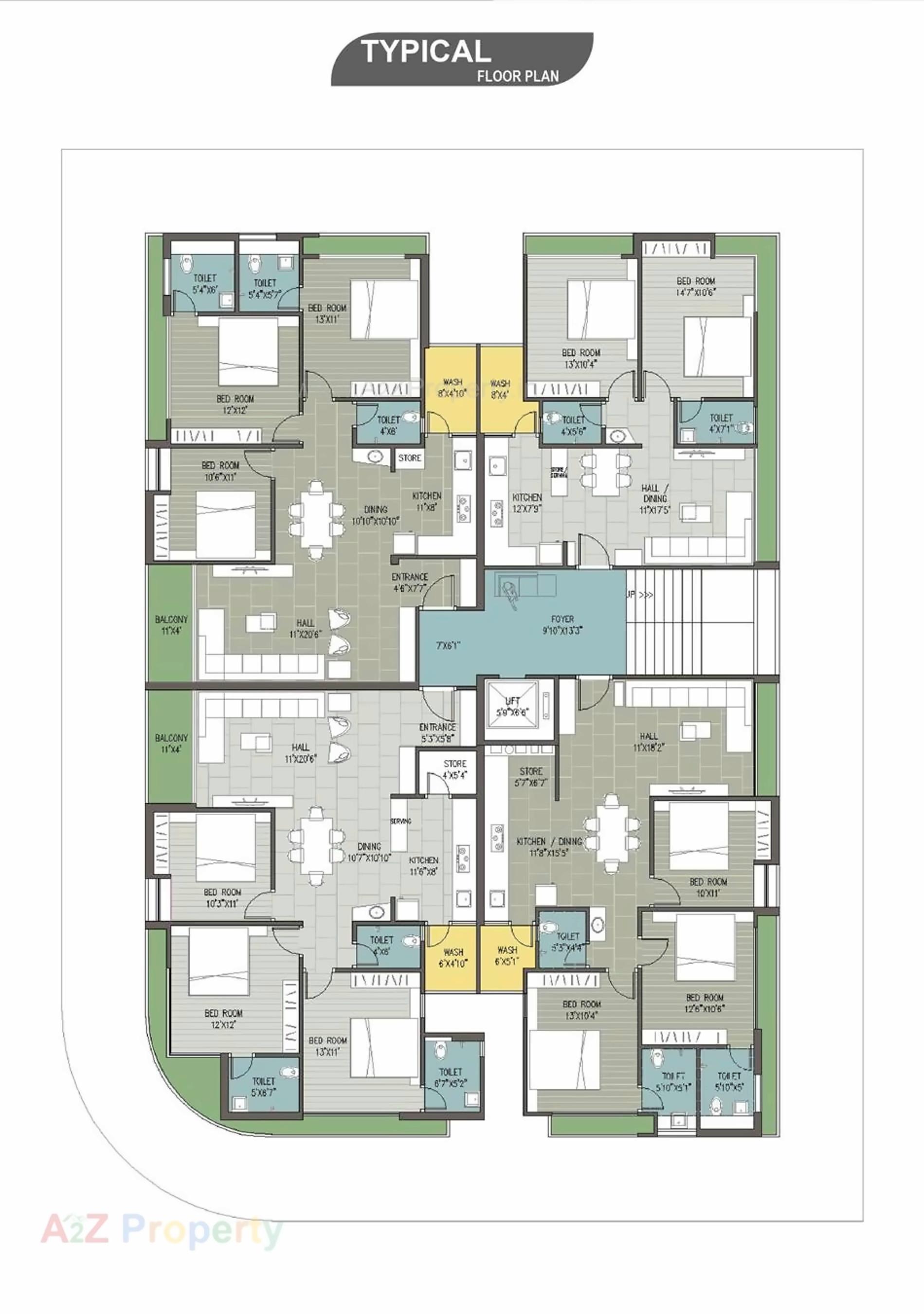 Layout of real estate project Aatmiya located at Bhavnagar, Bhavnagar, Gujarat