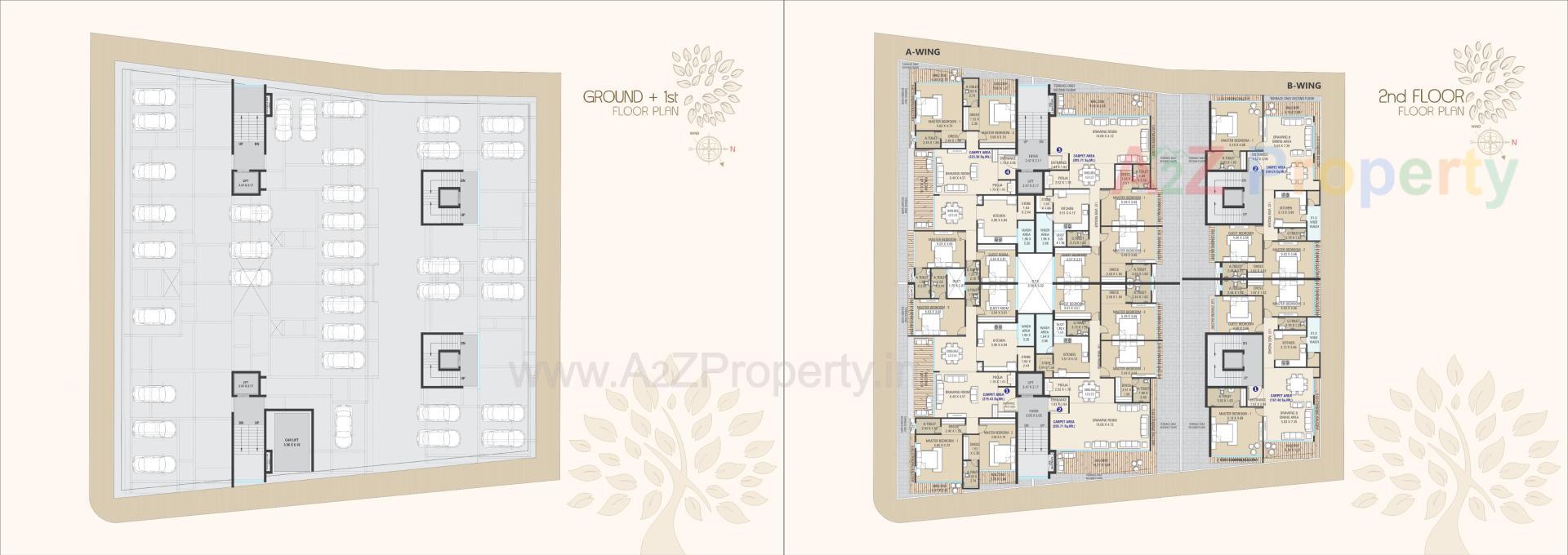 Layout of real estate project Aayush Saundarya located at Bhavnagar, Bhavnagar, Gujarat