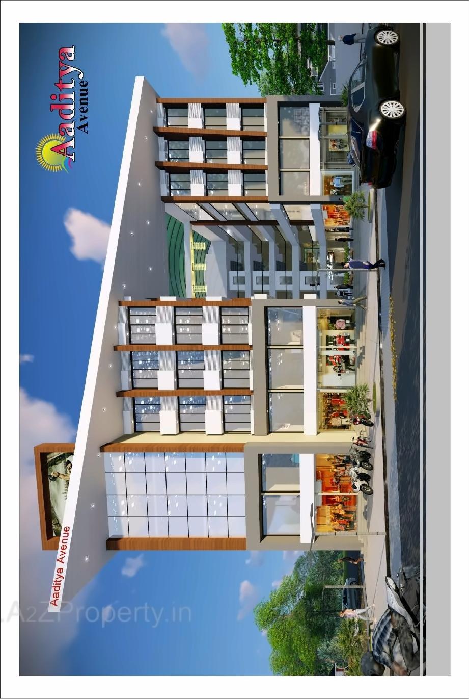 3D Elevation of real estate project Aditya Avenue located at Fulsar, Bhavnagar, Gujarat