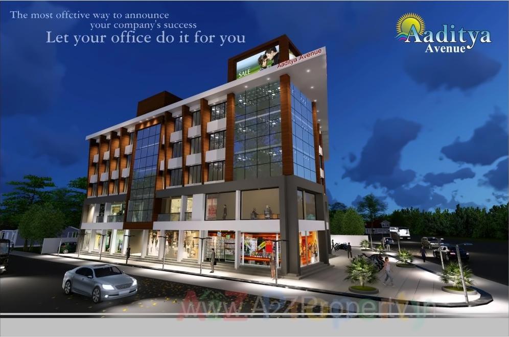 3D Elevation of real estate project Aditya Avenue located at Fulsar, Bhavnagar, Gujarat