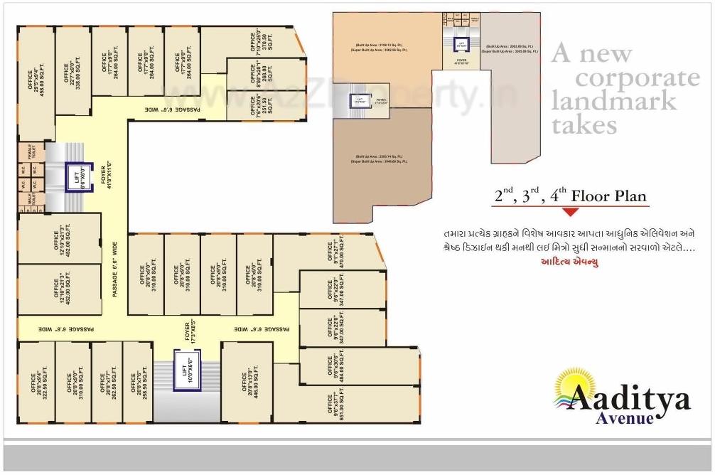 Layout of real estate project Aditya Avenue located at Fulsar, Bhavnagar, Gujarat