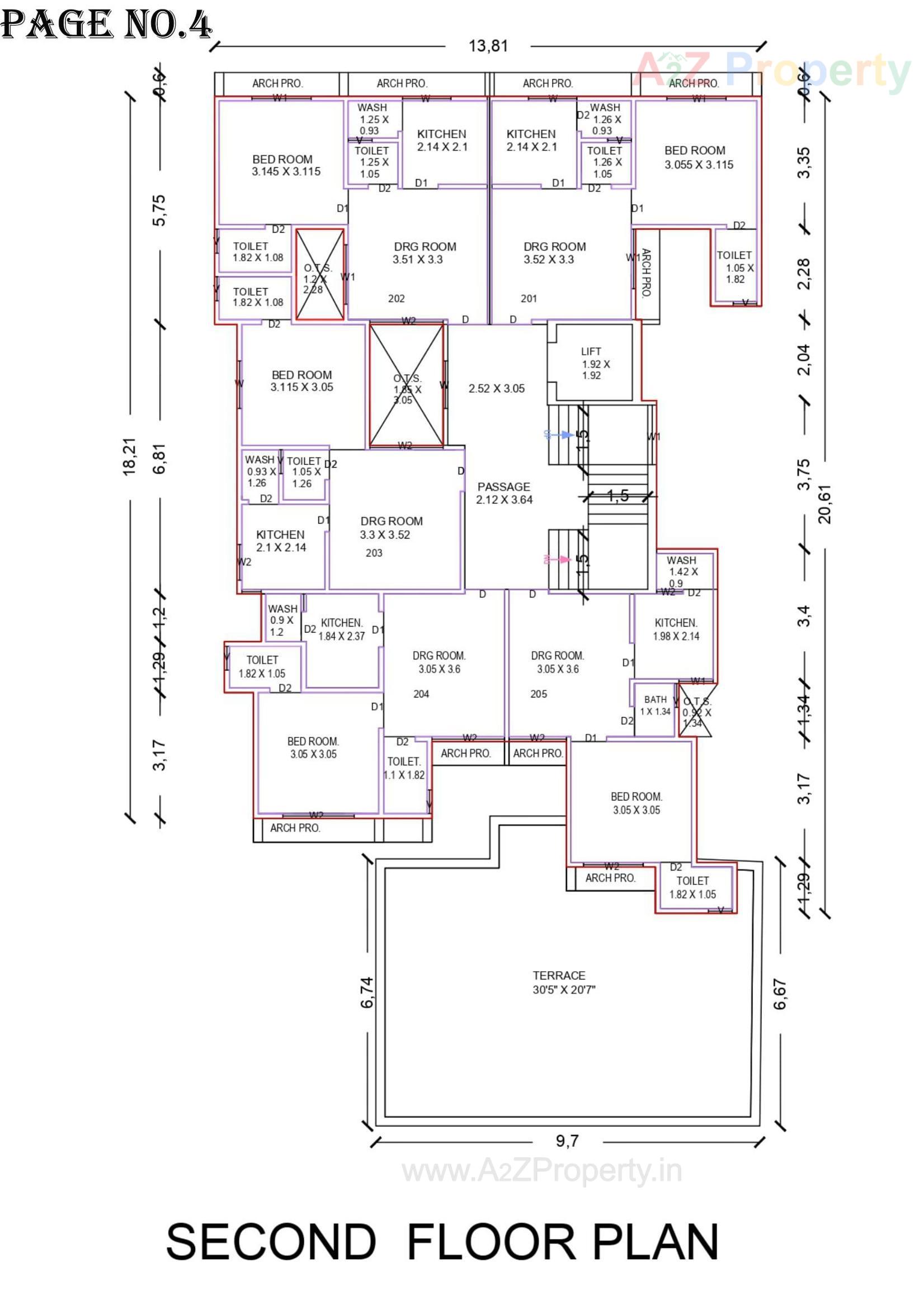 Layout of real estate project Afiya One located at Bhavnagar, Bhavnagar, Gujarat